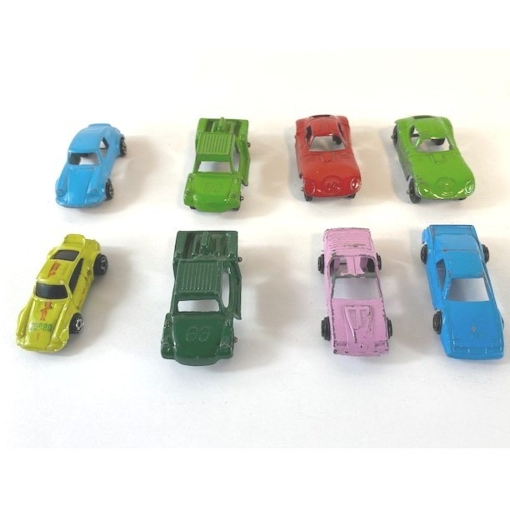Vtg Toy Cars 8pc Mixed Models Tootsie Porsche Turbo Hot Wheels